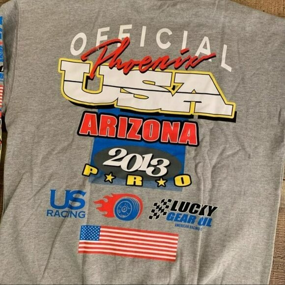 Boohoo man oversized racing graphic sweatshirt gray marl - S - Picture 10 of 10